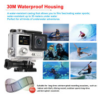 Andoer 2 Zoll Dual Display LCD Ultra HD WiFi Sports Action Kamera 4 K 15 fps 1080P 60 fps 12 MP 170 ° Weitwinkel für HDMI Ausgang Wassersäule bis 30 m Cam Auto DVR FPV mit Fernbedienung-22